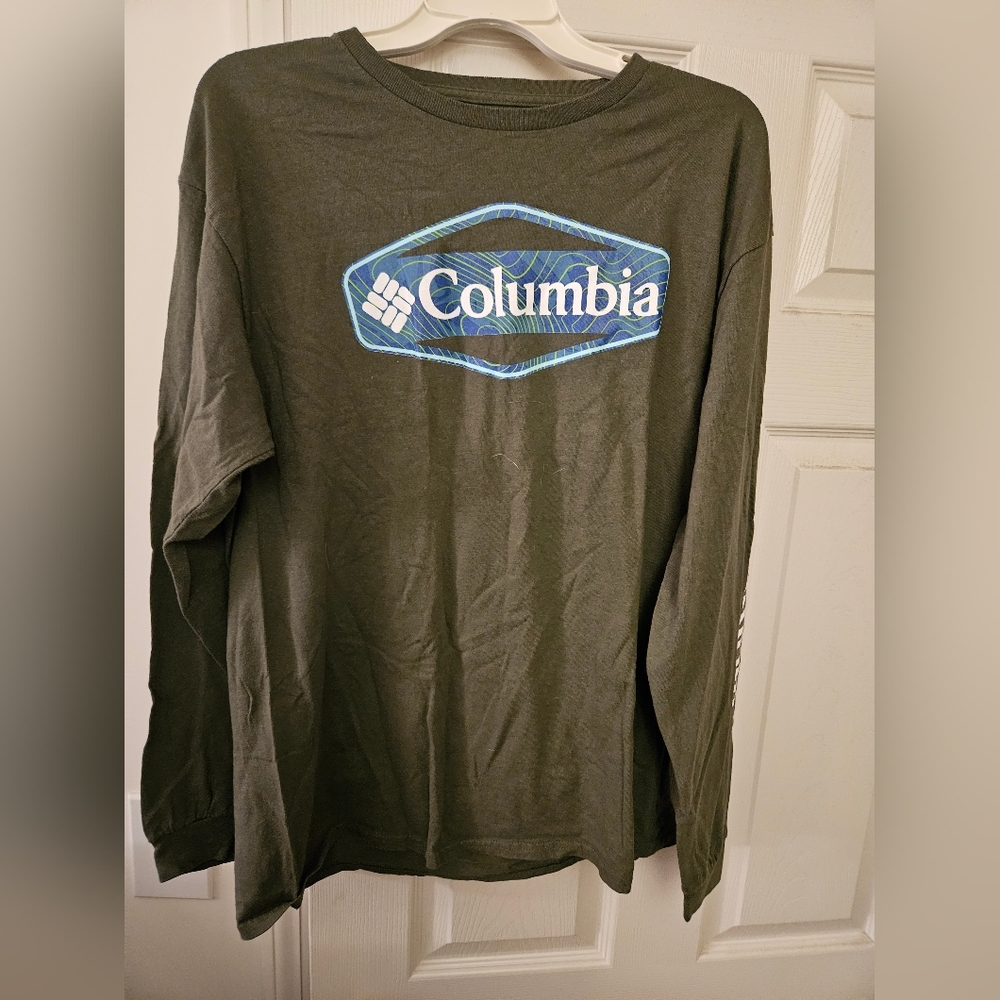 Mens Columbia Long Sleeve T-shirt